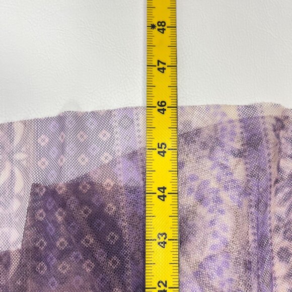 $398 NWOT JOHNNY WAS SILVANA Embroidered Floral MESH MIDI DRESS Size S Purple - Picture 14 of 15